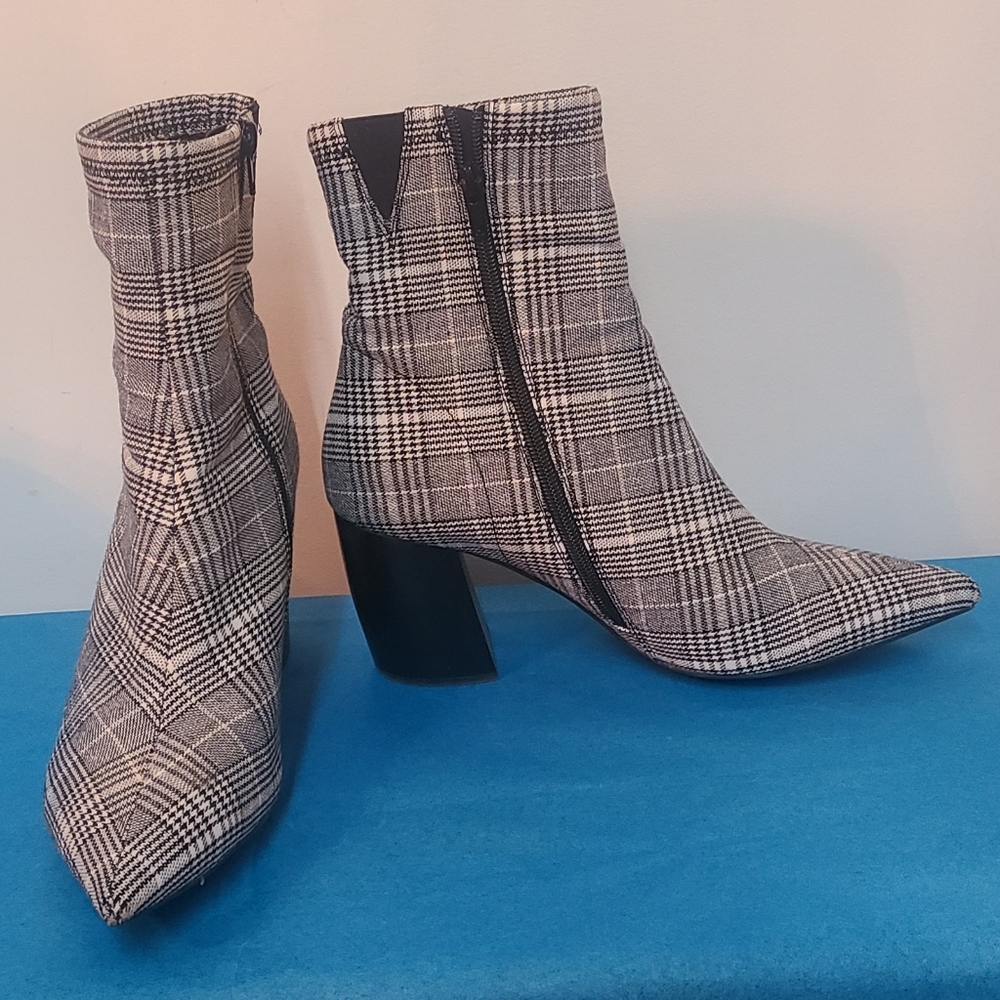 Jeffrey Campbell Plaid Ankle Booties